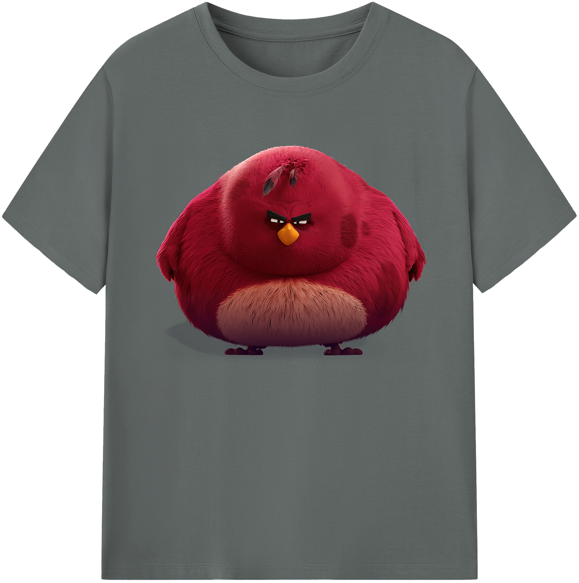 （画像用） Angry Birds アングリーバード 綿100％ メンズ半袖Tシャツ｜肌触りやわらか＆通気性